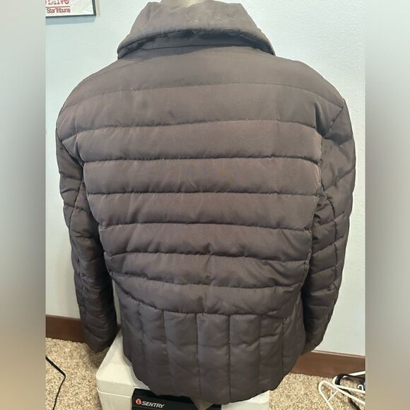 Kenneth Cole Reaction Womens XL Brown Full ZIP Puffer Jacket - Picture 4 of 7